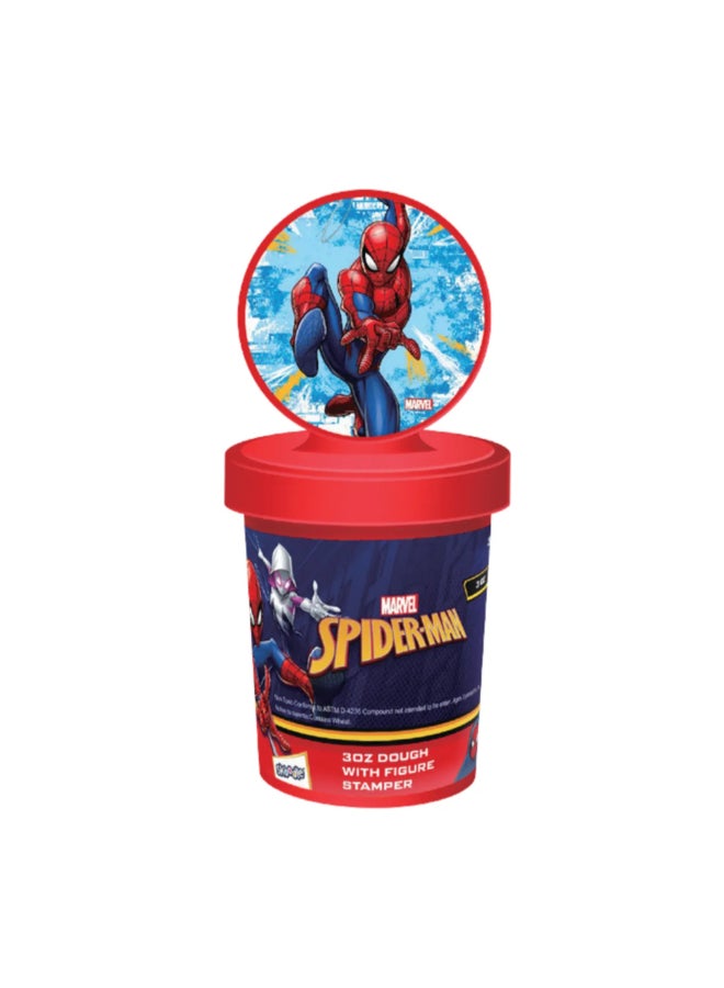 MARVEL Spiderman Clay Dough with Figure Stamper Multicolour 3oz 100381 - Image 2